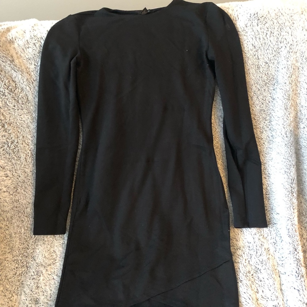 Long sleeve black dress